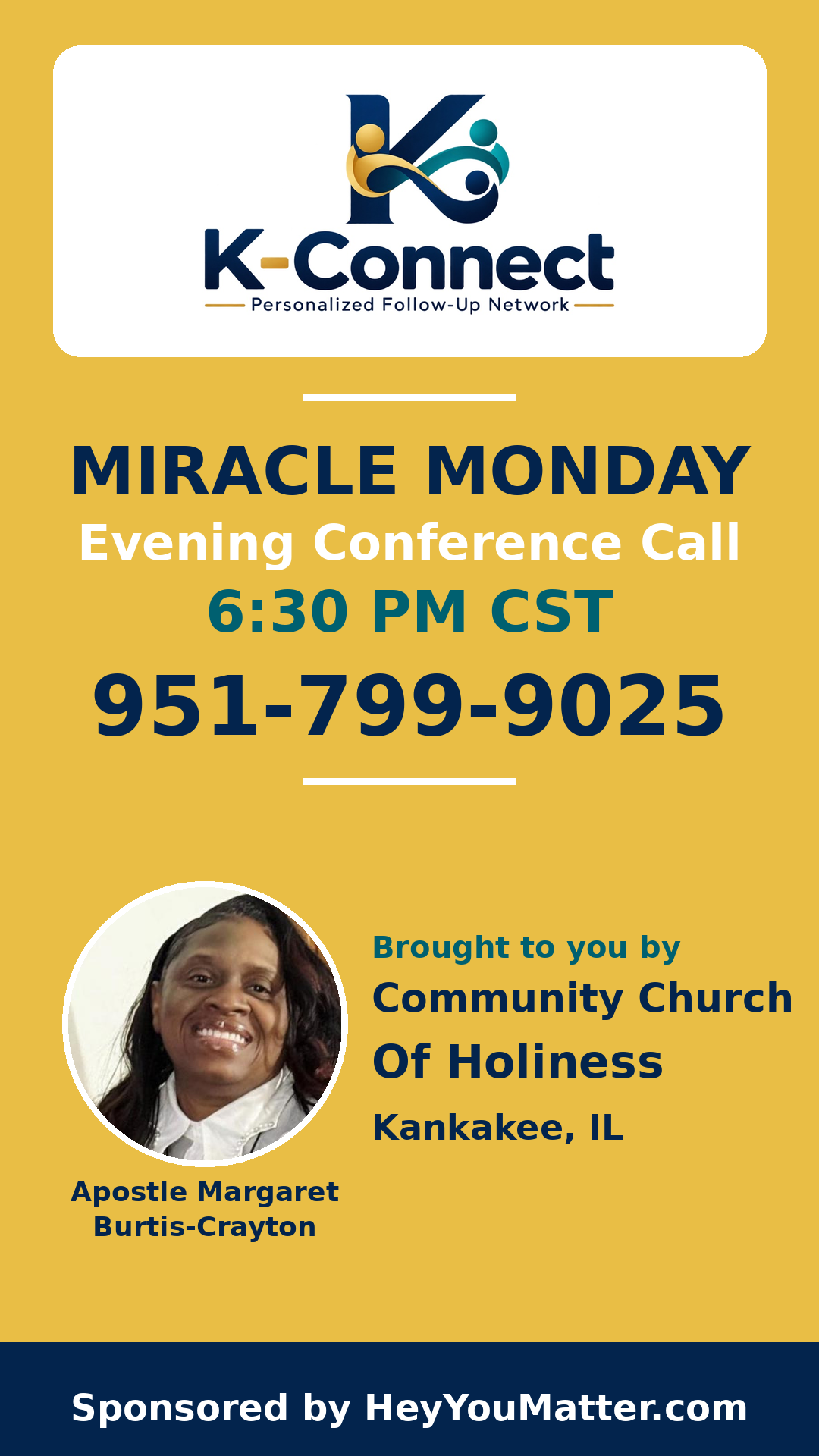 Miracle Monday K-Connect card